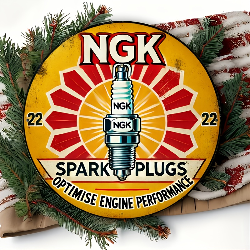 NGK 스파크 플러그 금속 주석 표지판, 20.32x2 - Vintage Collectible Plates 리뷰 및 가격