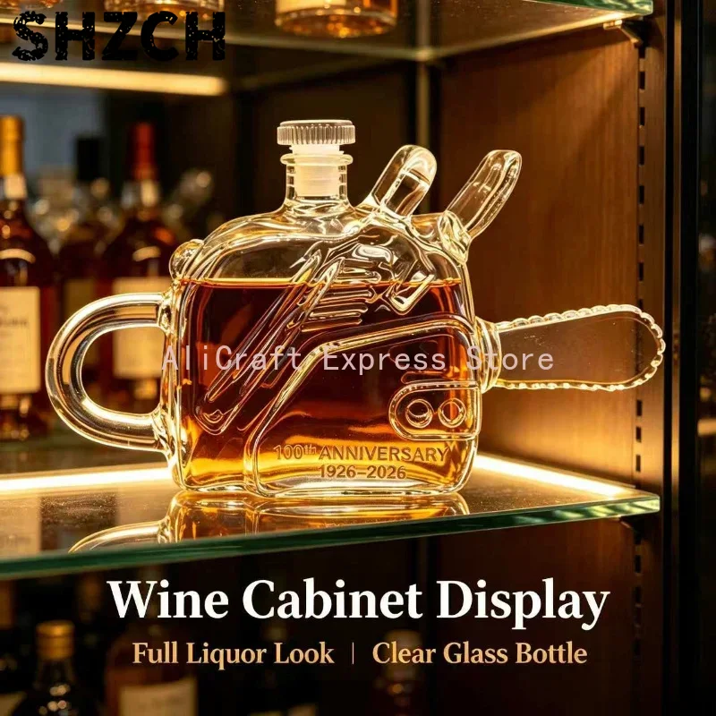 빈티지 체인톱 모양의 유리 디캔터, 100주년 기념품, - Vintage Collectible Bottles 리뷰 및 가격