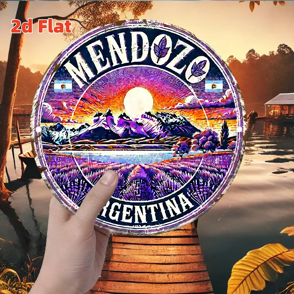 2D 플랫, 2D 플랫 레트로 멘도사 아르헨티나 금속  - Vintage Collectible Plates 리뷰 및 가격